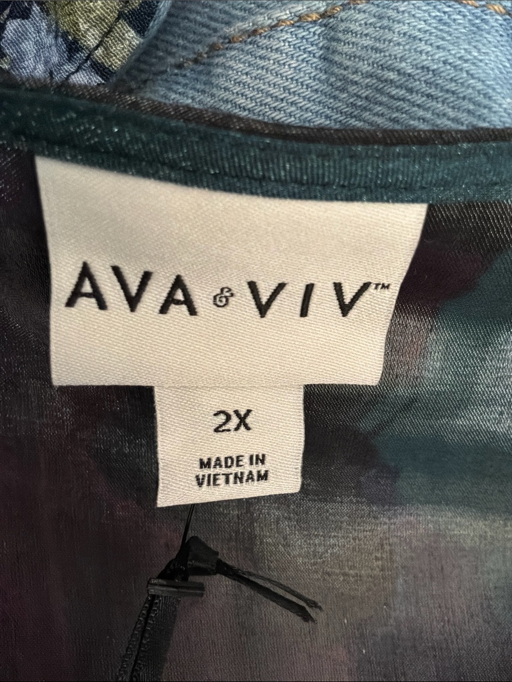 NEW Ava & Viv Balloon Long Sleeve Midi Faux Wrap Dress Pockets - Picture 7 of 7